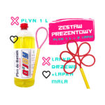 Bańki Mydlane - Płyn do Banek 1litr + Łapka do Baniek Mała + Łapka do Baniek Drzewo